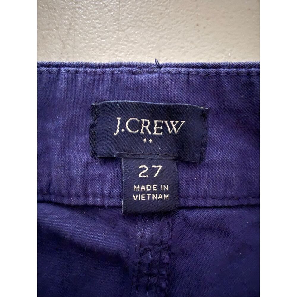 J.Crew Wide Leg Linen Blend Pants Women’s 27 Blue Patch Pocket High Rise - Picture 11 of 13